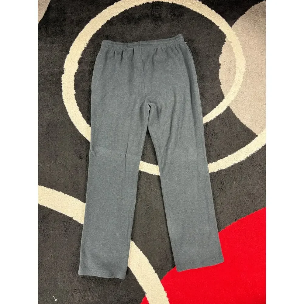 VTG Polo Ralph Lauren Sweatpants Mens Medium Gray Jogger Fleece Drawstring USA